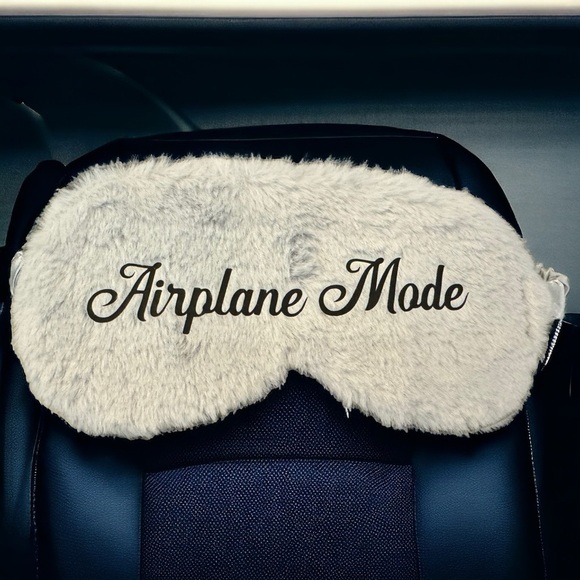 Rhythms of Grace Creative Other - NEW Airplane Mode Plush Sleep Mask Travel Eye Mask Gray